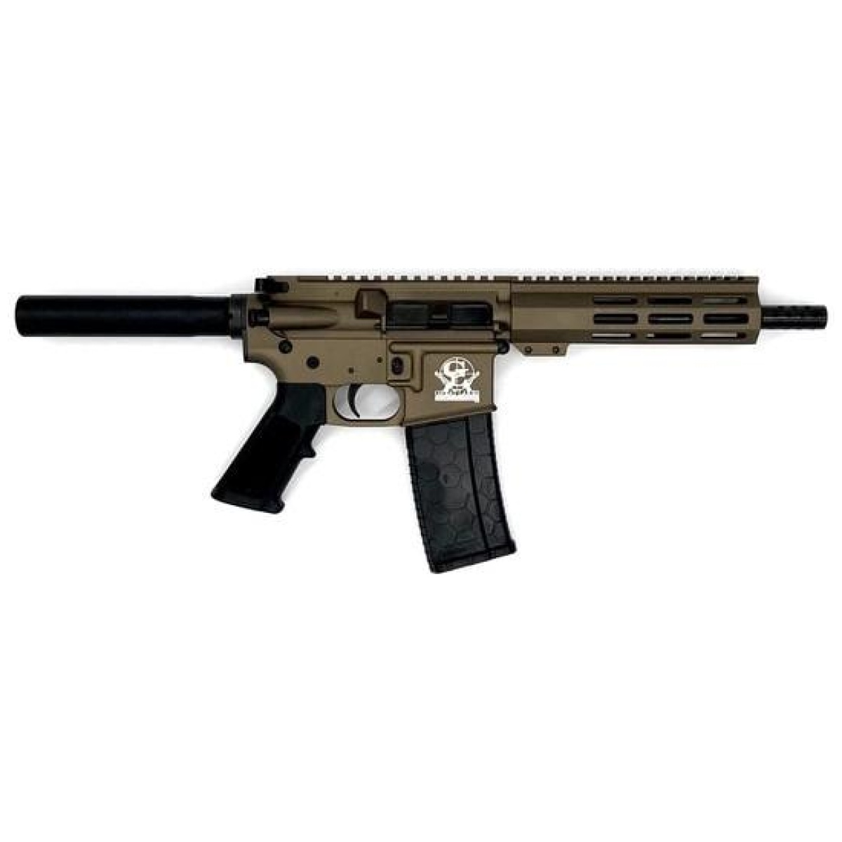 Iqgl15223pbrz_1-2. Jpg - great lakes ar-15 pistol. 223 wylde 30rd magazine 7. 5" nitride barrel bronze finish - iqgl15223pbrz 1 2