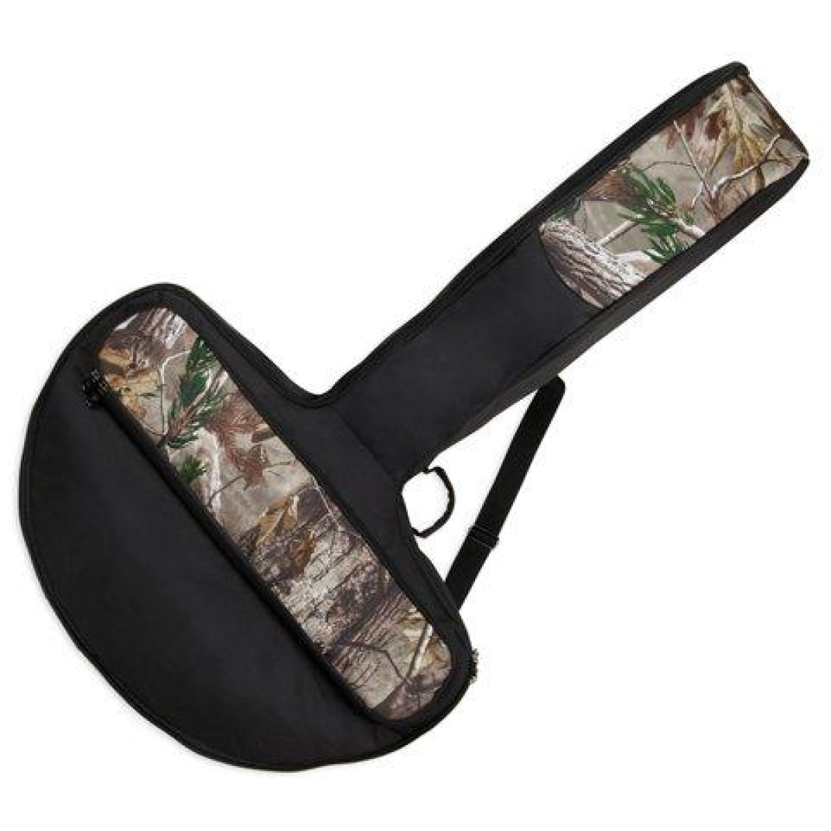 Jzbdcbcs. Jpg - compact cross bow case - black with camo- 41" x 25" - jzbdcbcs