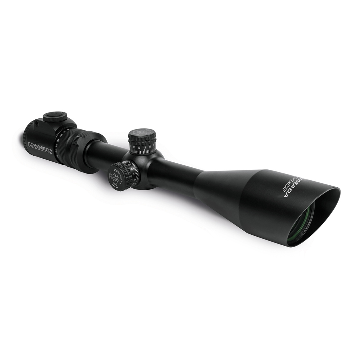 Kl7166-2. Png - konus armada rifle scope 6x-24x56mm 30mm sfp fine crosshair w/center dot reticle - black - kl7166 2