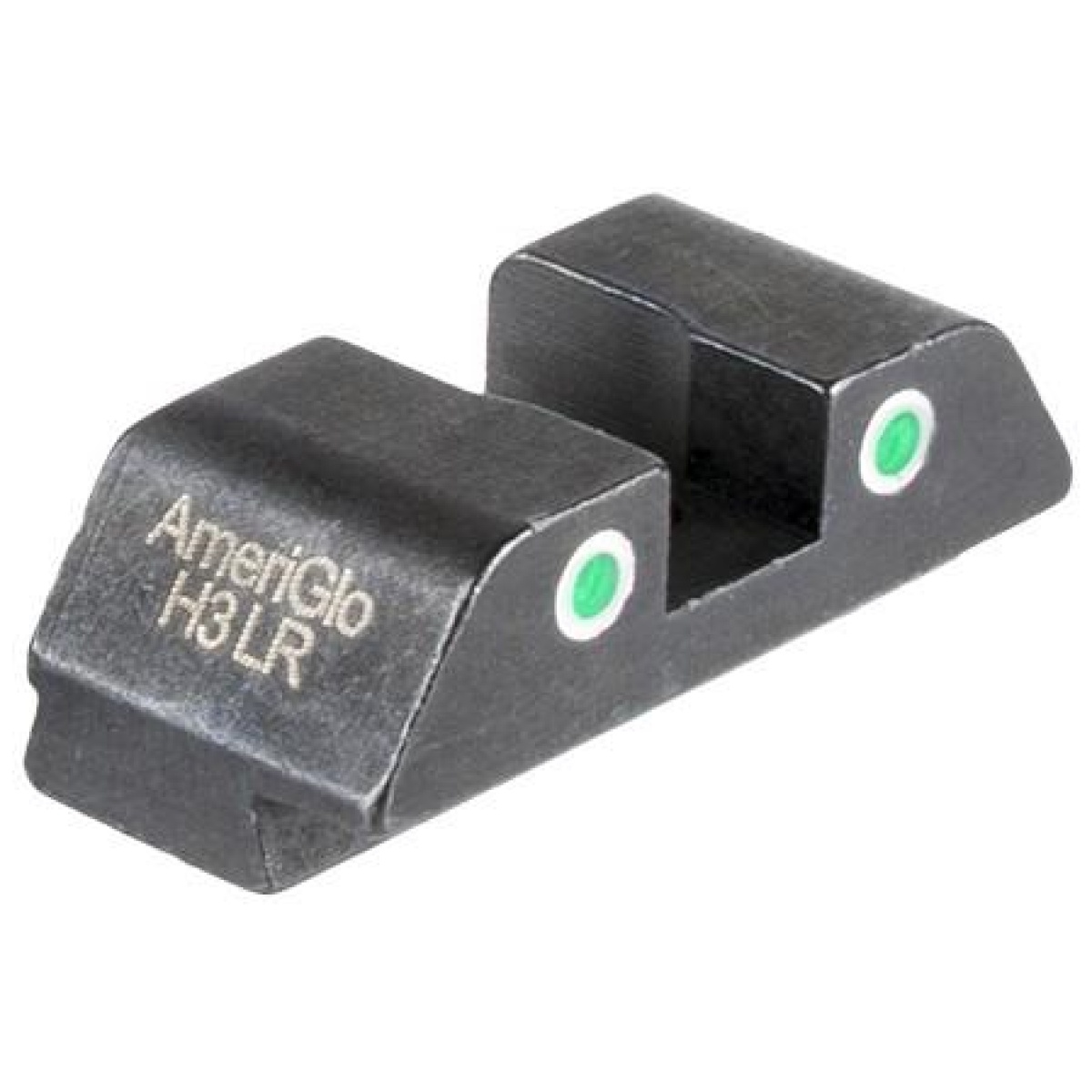 Kqgl8113r-1. Jpg - ameriglo tritium 2-dot rear handgun sight for glock green with white front - kqgl8113r 1