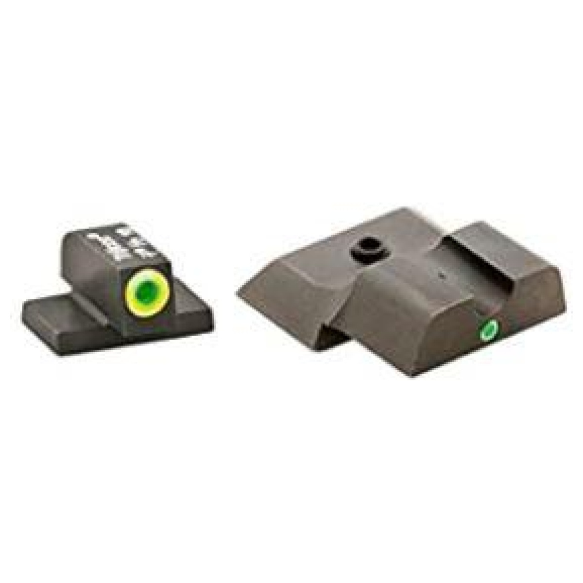 Kqsw345. Jpg - green tritium lime green lumi outline/green single dot for s&w m&p shield - kqsw345