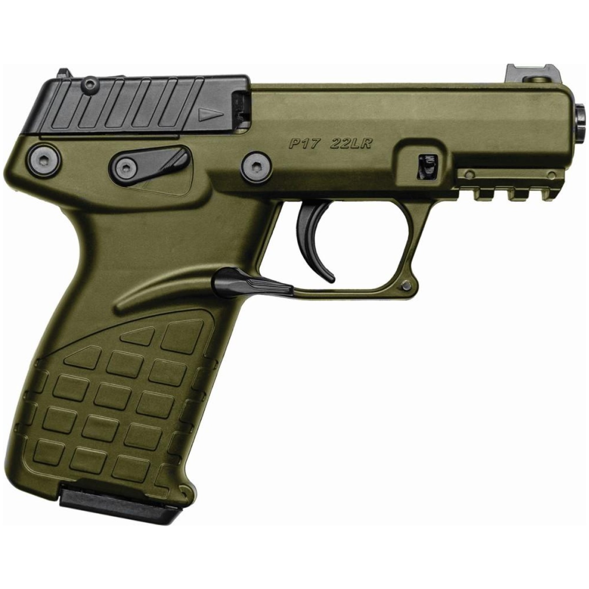 Ktp17grn_1-1. Jpg - kel-tec p17 handgun. 22lr 16/rd magazines (3) 3. 93" barrel green - ktp17grn 1 1