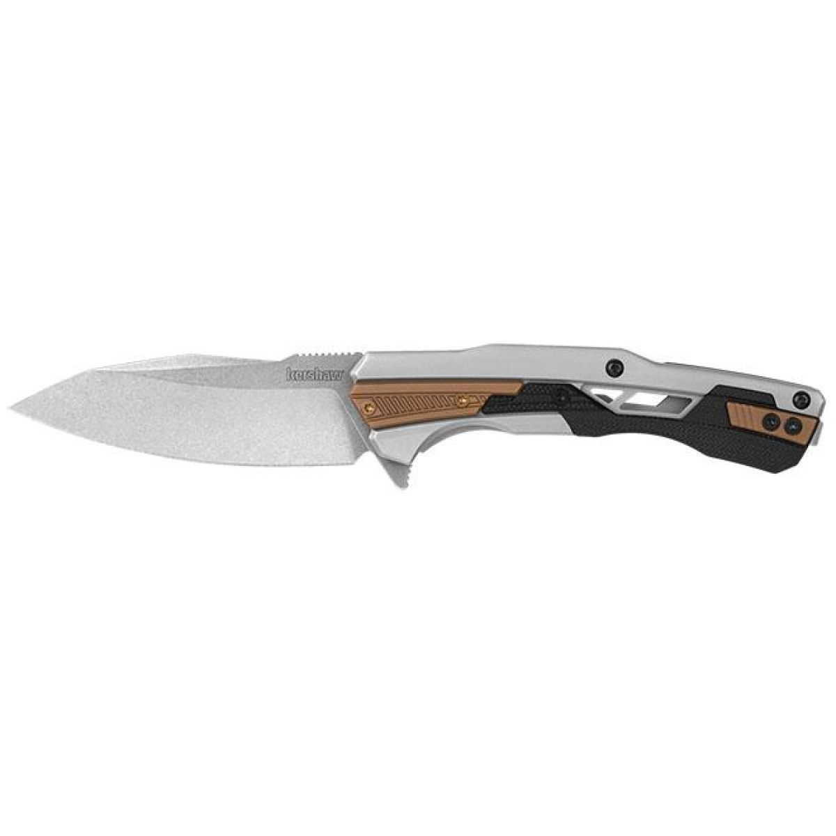 Kw2095. Jpg - kershaw endgame frame lock knife bronze pvd/gfn (3. 25" stonewash) - kw2095