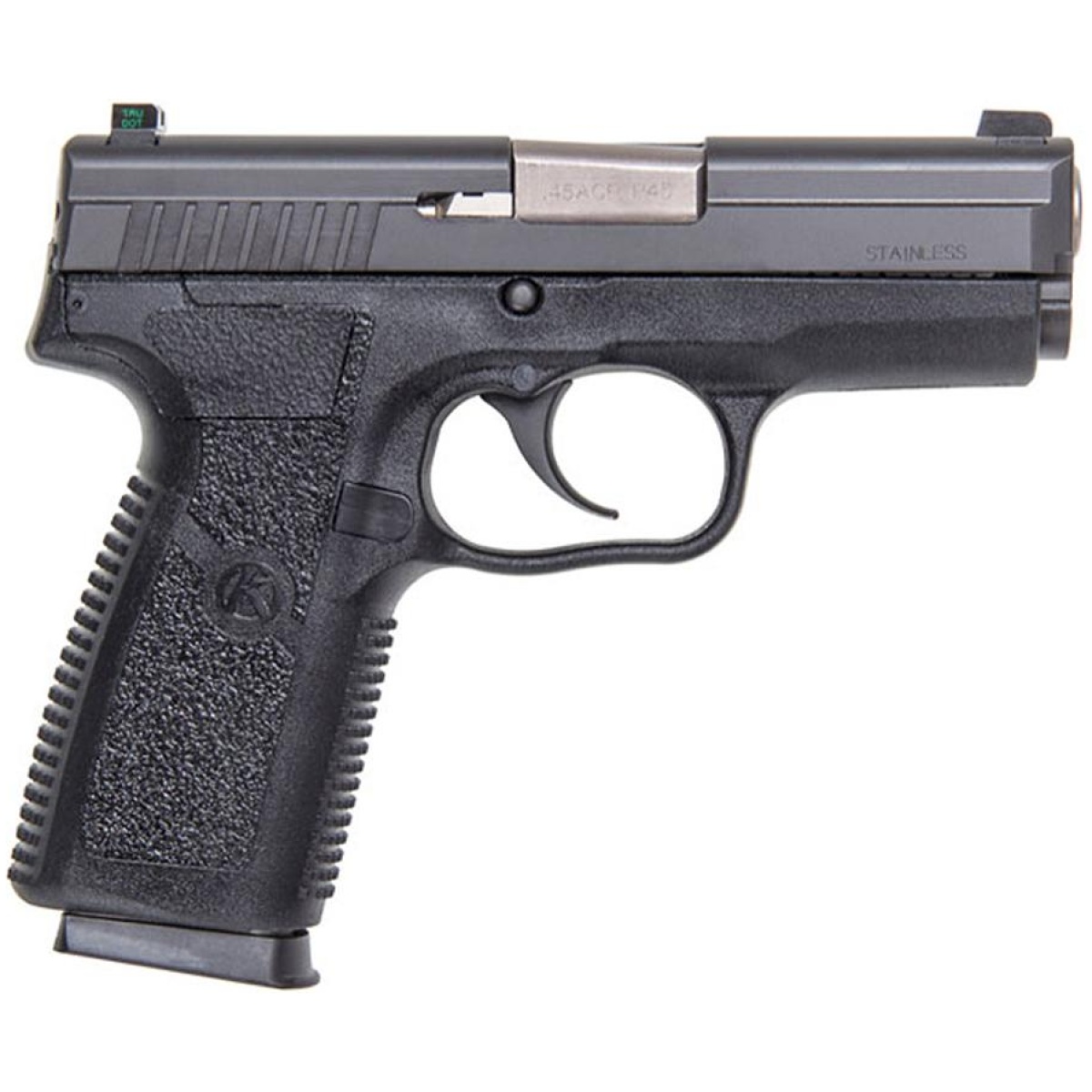 Kzkp4544n16969-1. Jpg - kahr p45 handgun. 45 auto 6&7rd magazines 3. 45" barrel black polymer frame night sights ca compliant - kzkp4544n16969 1