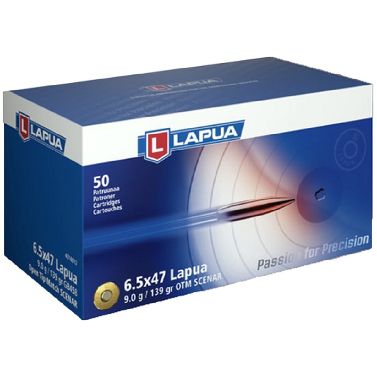 Lp4316012_1. Jpg - lapua rifle hpbt ammo 6. 5x47 139gr 2690 fps 50/ct - lp4316012 1