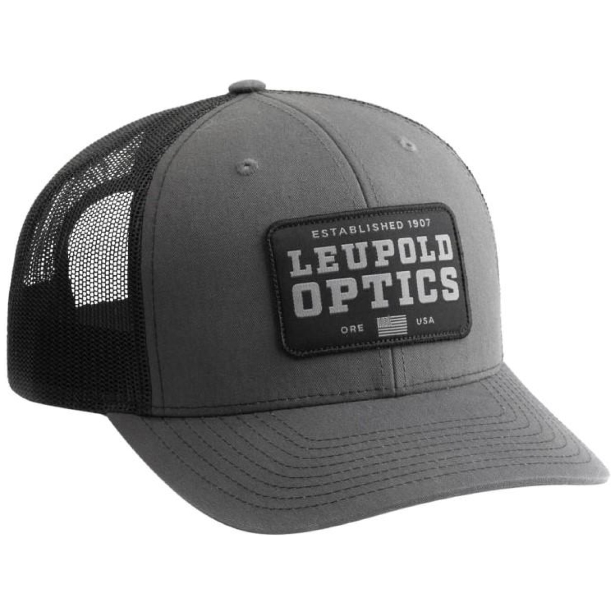 Lu179859-1. Jpg - leupold established 1907 trucker hat grey/black - lu179859 1