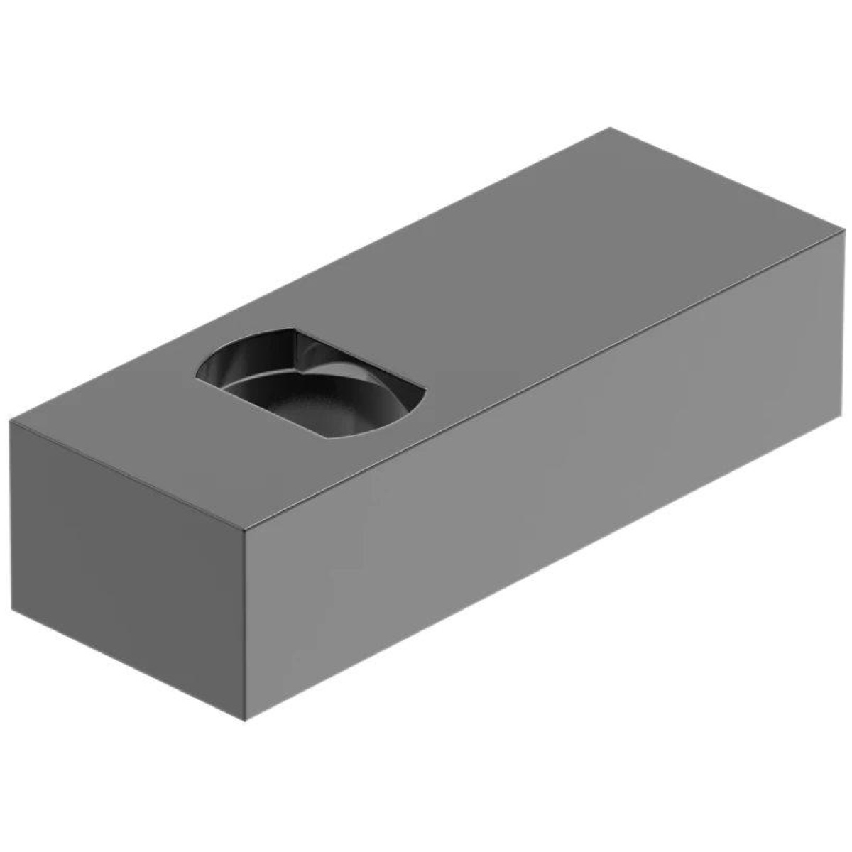 Lu50034-4. Jpg - leupold front base only for custom gunmakers dovetail base gloss black - lu50034 4