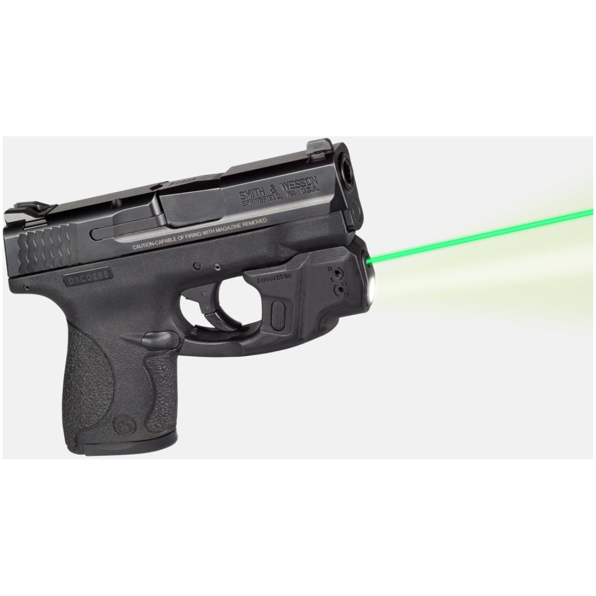 Lvcfshieldcg. Jpg - lasermax centerfire light & laser w/gripsense for s&w shield 9mm. 40 cal green - lvcfshieldcg