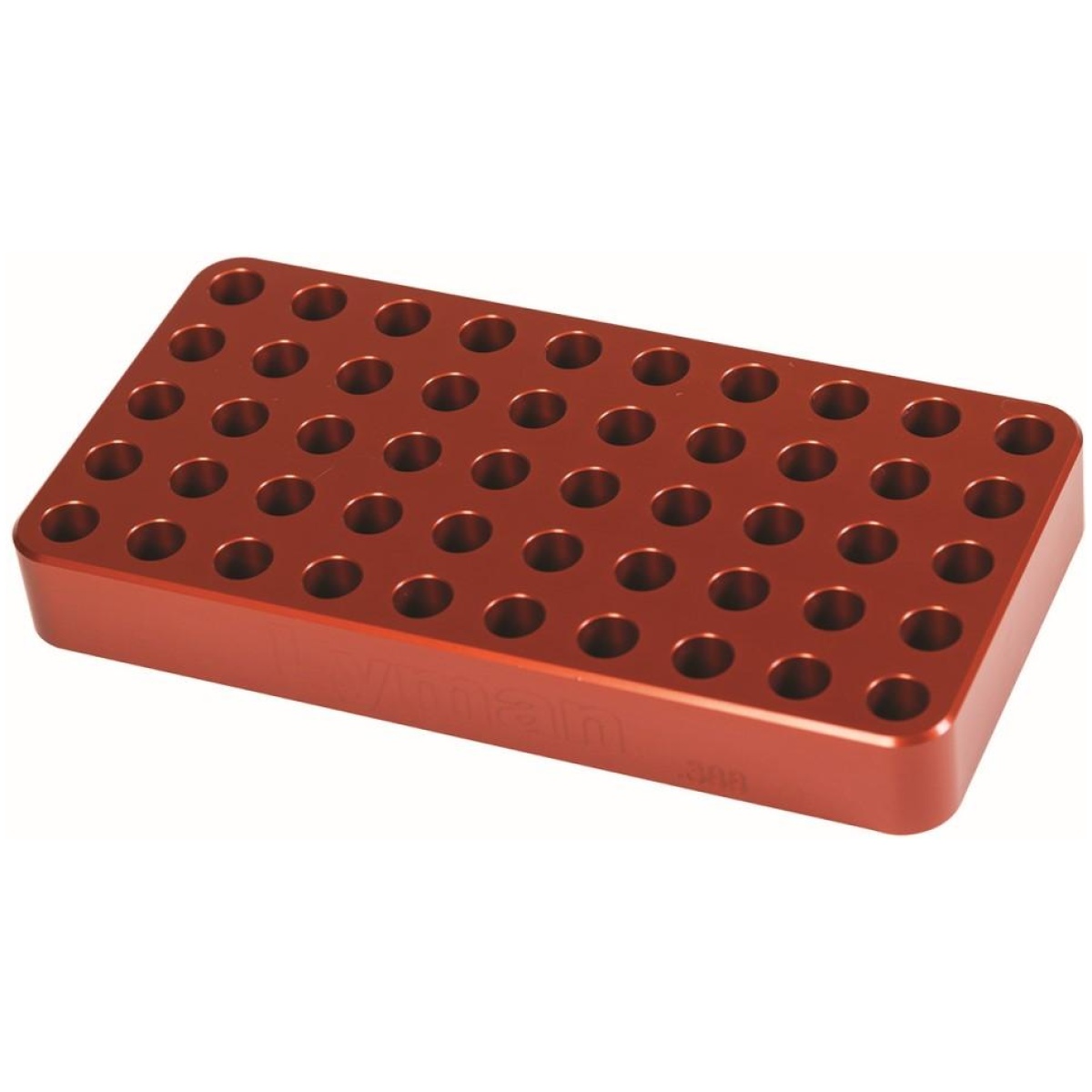 Ly7728080_1. Jpg - lyman anodized aluminum loading block. 388 hole size for small rifles - ly7728080 1