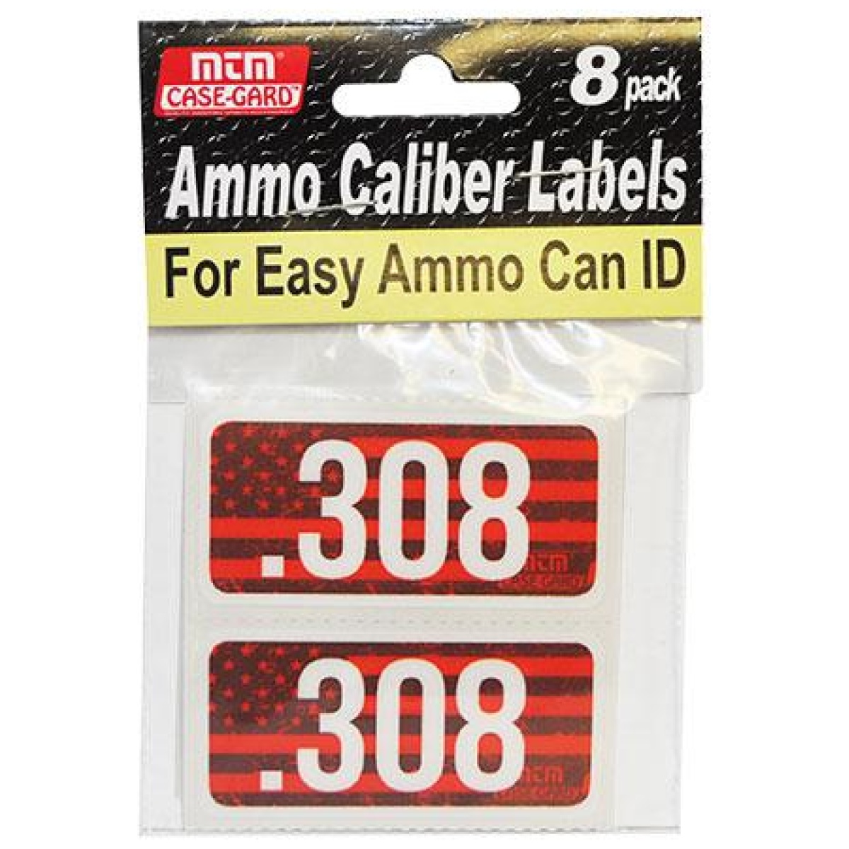 Mtcl308. Jpg - mtm ammo caliber labels. 308 red 8/ct - mtcl308