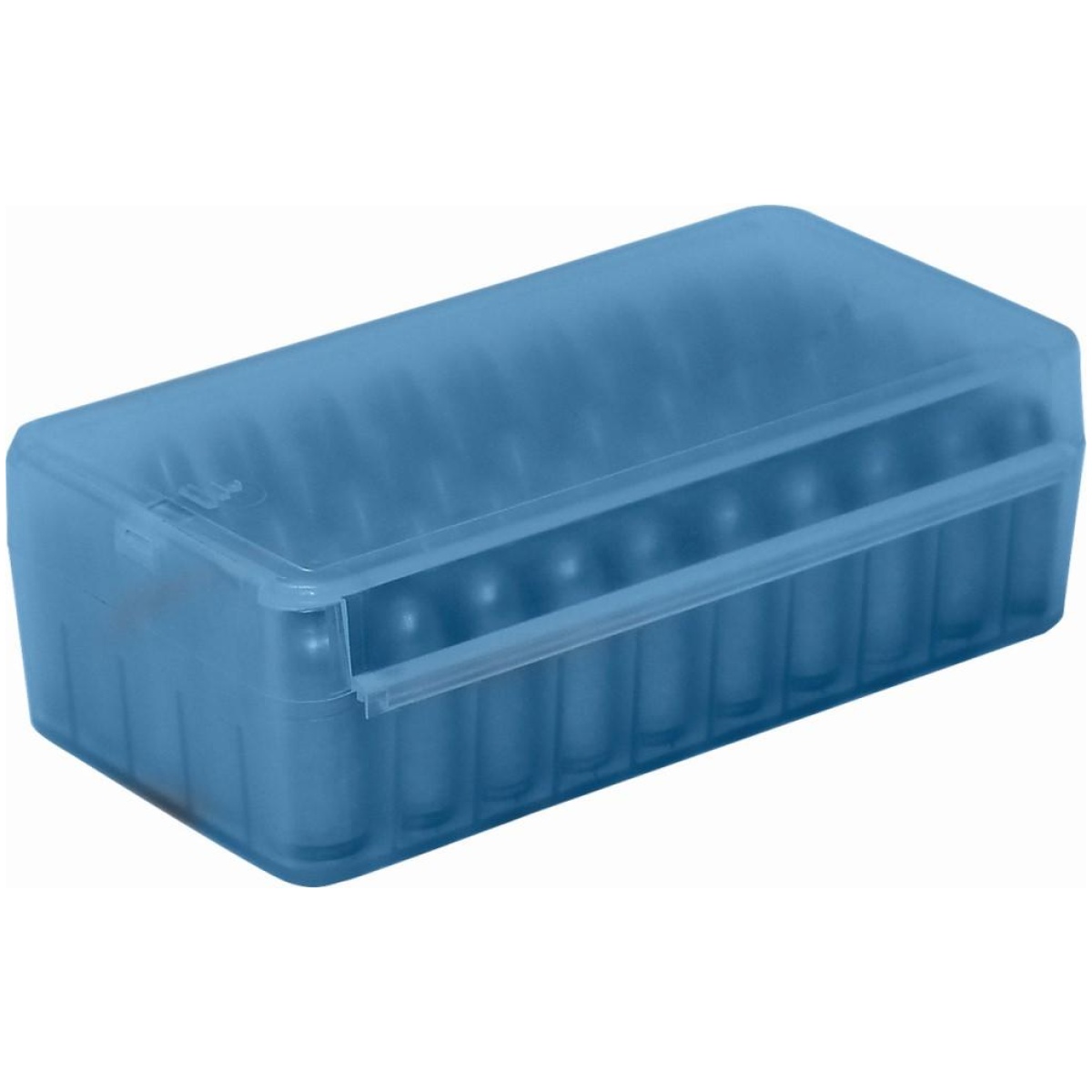 Mtp5oss9m24_1. Jpg - mtm side slide handgun ammo box 9mm luger clear blue - mtp5oss9m24 1