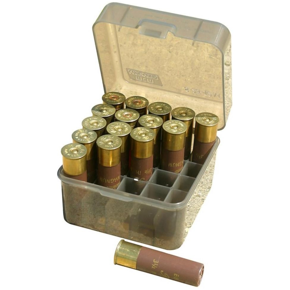 Mts2512m41_1. Jpg - mtm dual gauge shotshell case 3. 5" 25 rounds clear smoke - mts2512m41 1