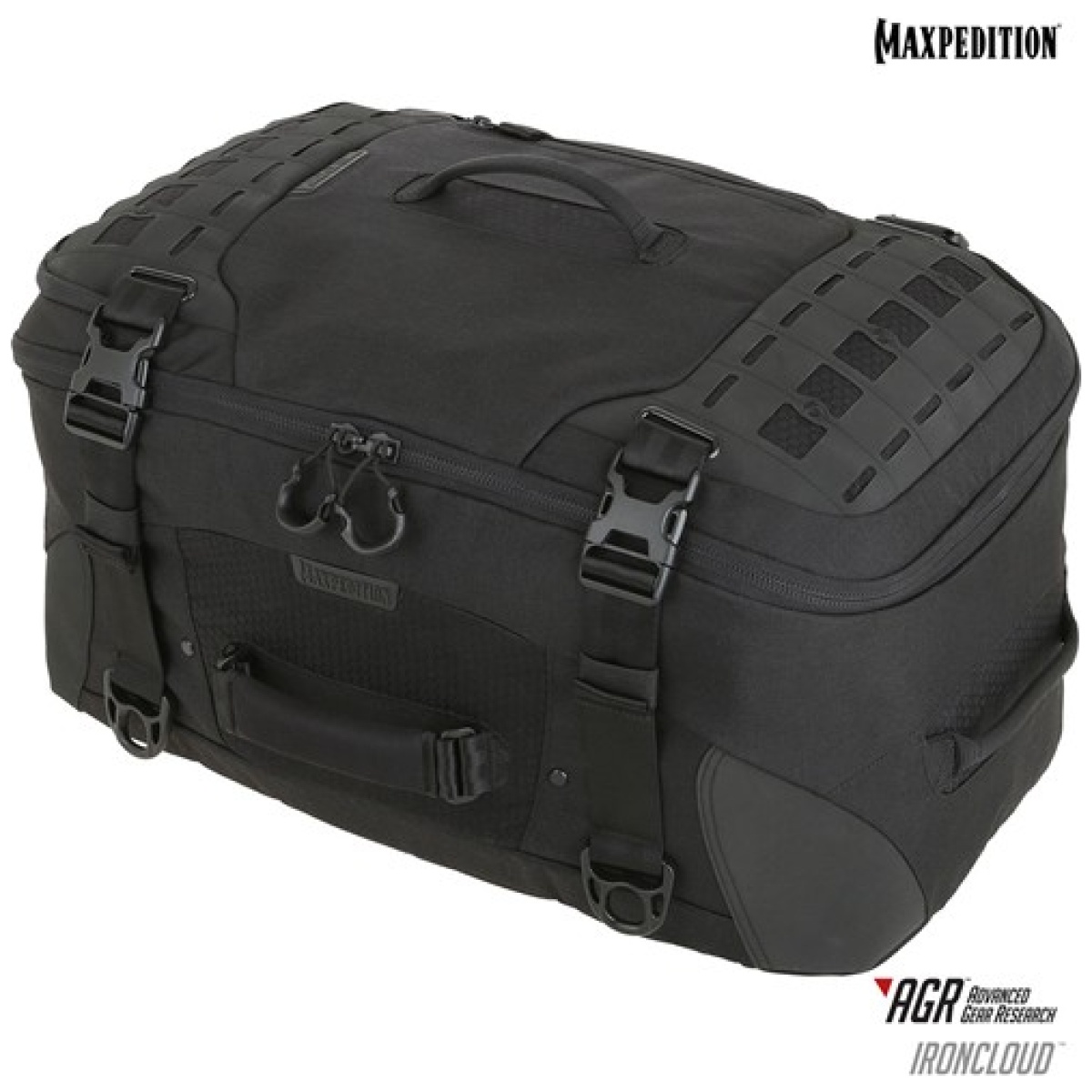 Mxp-rcdblk. Jpg - ironcloud adventure travel bag 48l - mxp rcdblk