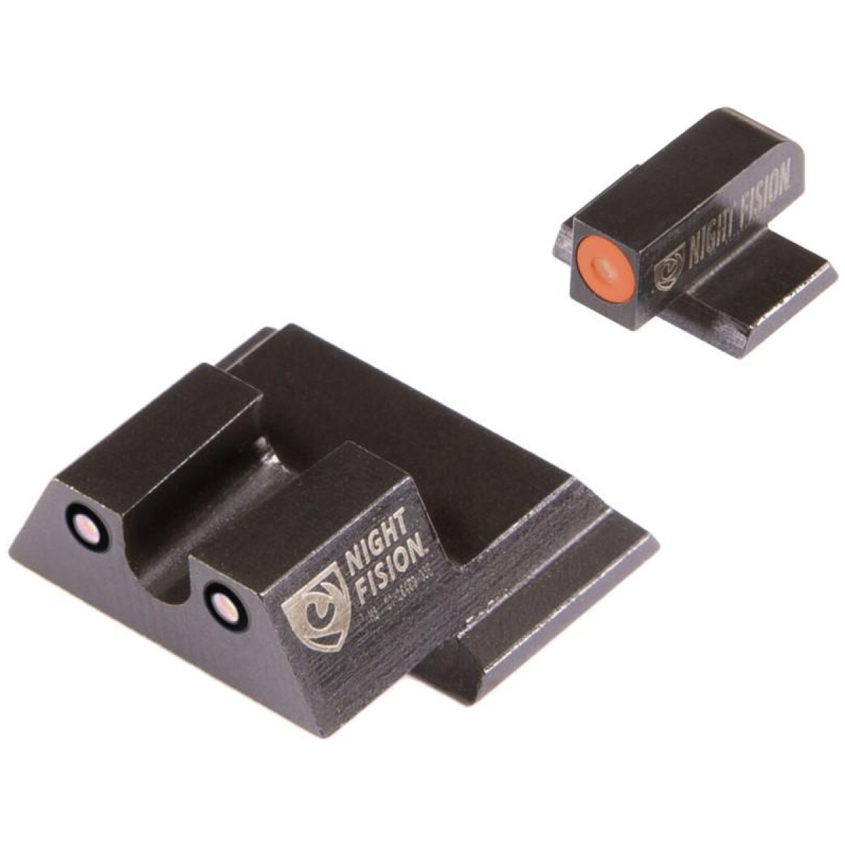 Nnsaw202007ogzg-1. Jpg - night fision perfect dot night sight set orange front black rear for s&w m&p shield - nnsaw202007ogzg 1