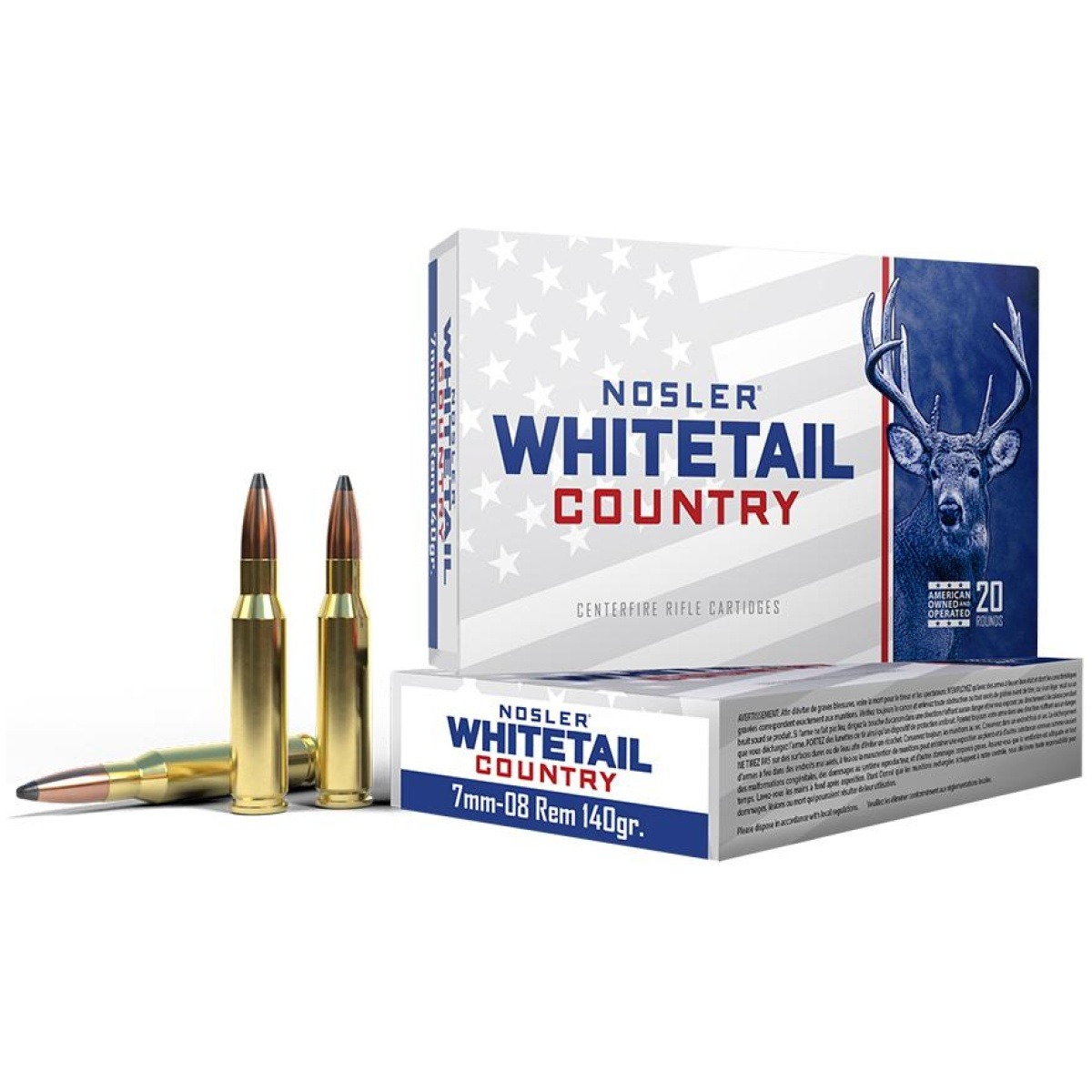 No401151. Jpg - nosler whitetail country rifle ammunition 7mm-08 rem 140gr sp 2825 fps 20/ct - no401151