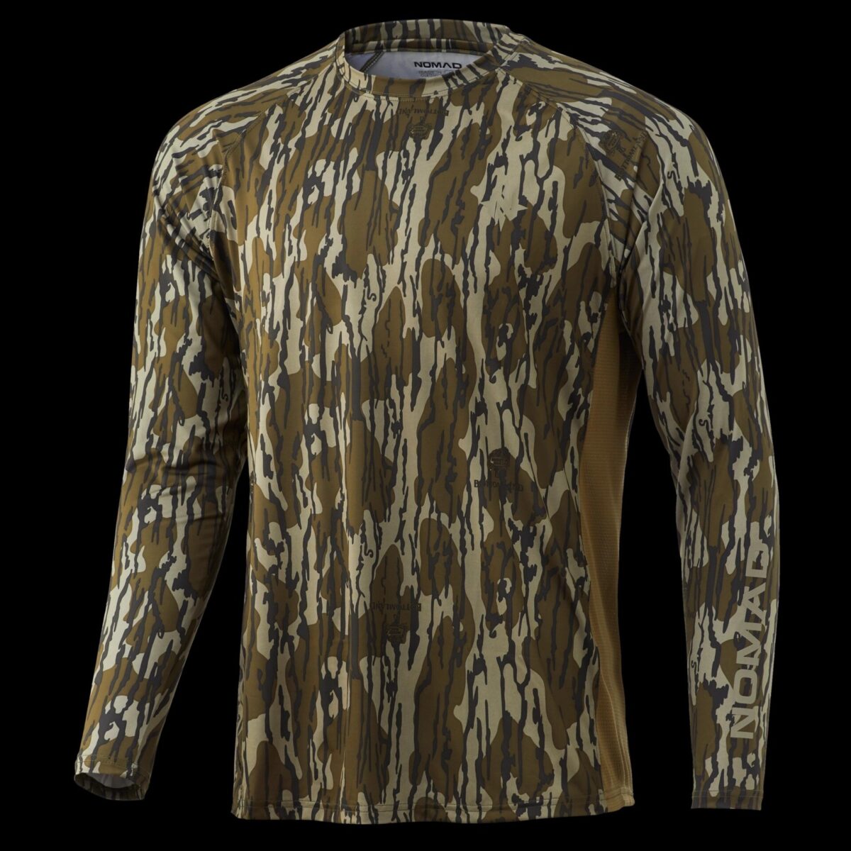 Nomad_nomad-pursuit-ls_n1200035-922_mossy_oak_bottomland_front-1. Jpg - nomad camo pursuit long sleeve shirt mossy oak bottomland xl - nomad nomad pursuit ls n1200035 922 mossy oak bottomland front 1