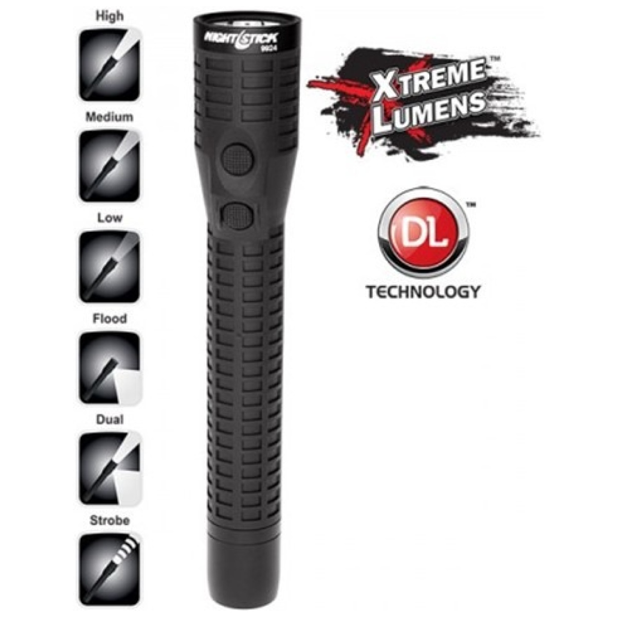 Ns-nsr-9924xl. Jpg - polymer duty/personal-size dual-light flashlight - rechargeable - ns nsr 9924xl