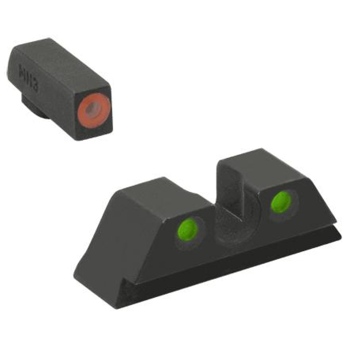 Orangegreen_11. Jpg - meprolight ml46670 hyper-bright orange ring front/green rear sights for canik tp series - orangegreen 11