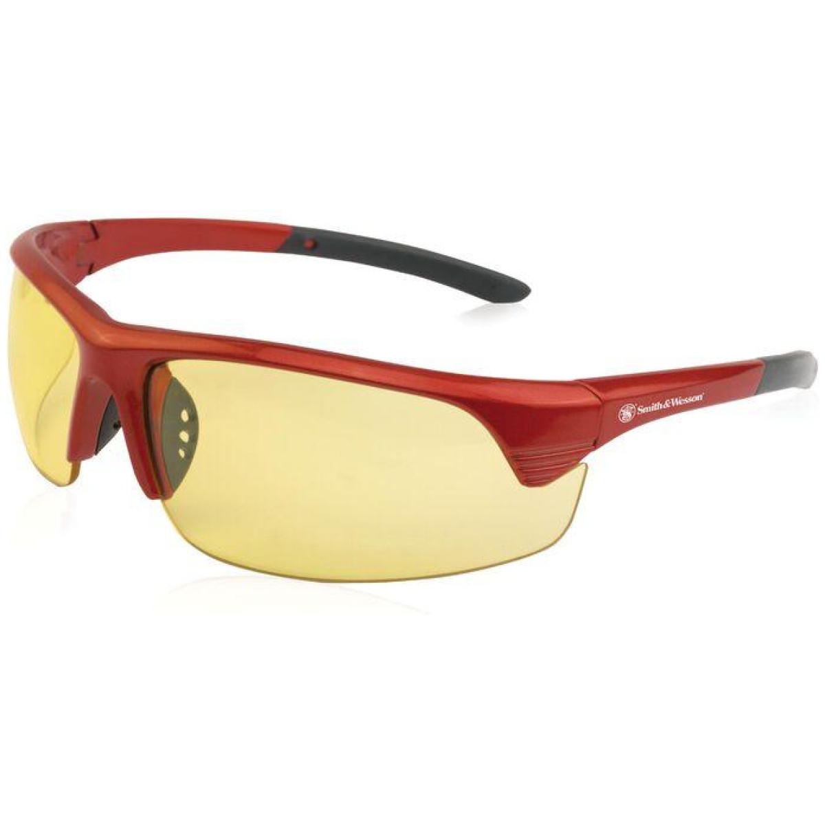 Ph110163. Jpg - smith & wesson corporal shooting glasses half frame red with amber lens - ph110163