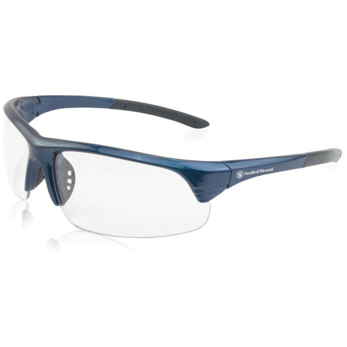 Ph110164. Jpg - smith & wesson corporal shooting glasses half frame blue with clear lens - ph110164