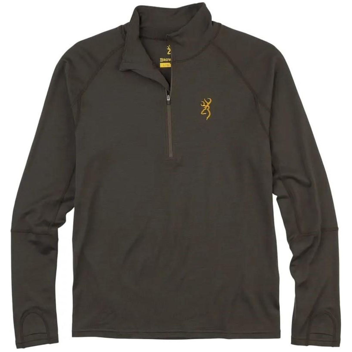 Qh30109398-1. Jpg - browning merino 1/4 zip shirt major brown s - qh30109398 1