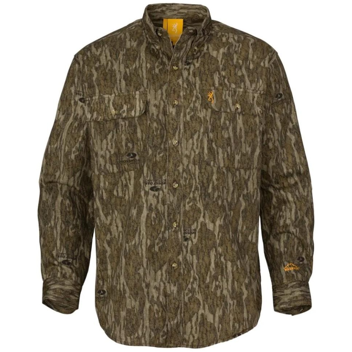 Qh30178019. Jpg - browning wasatch-cb shirt button-front 2 pocket mossy bottomland s - qh30178019