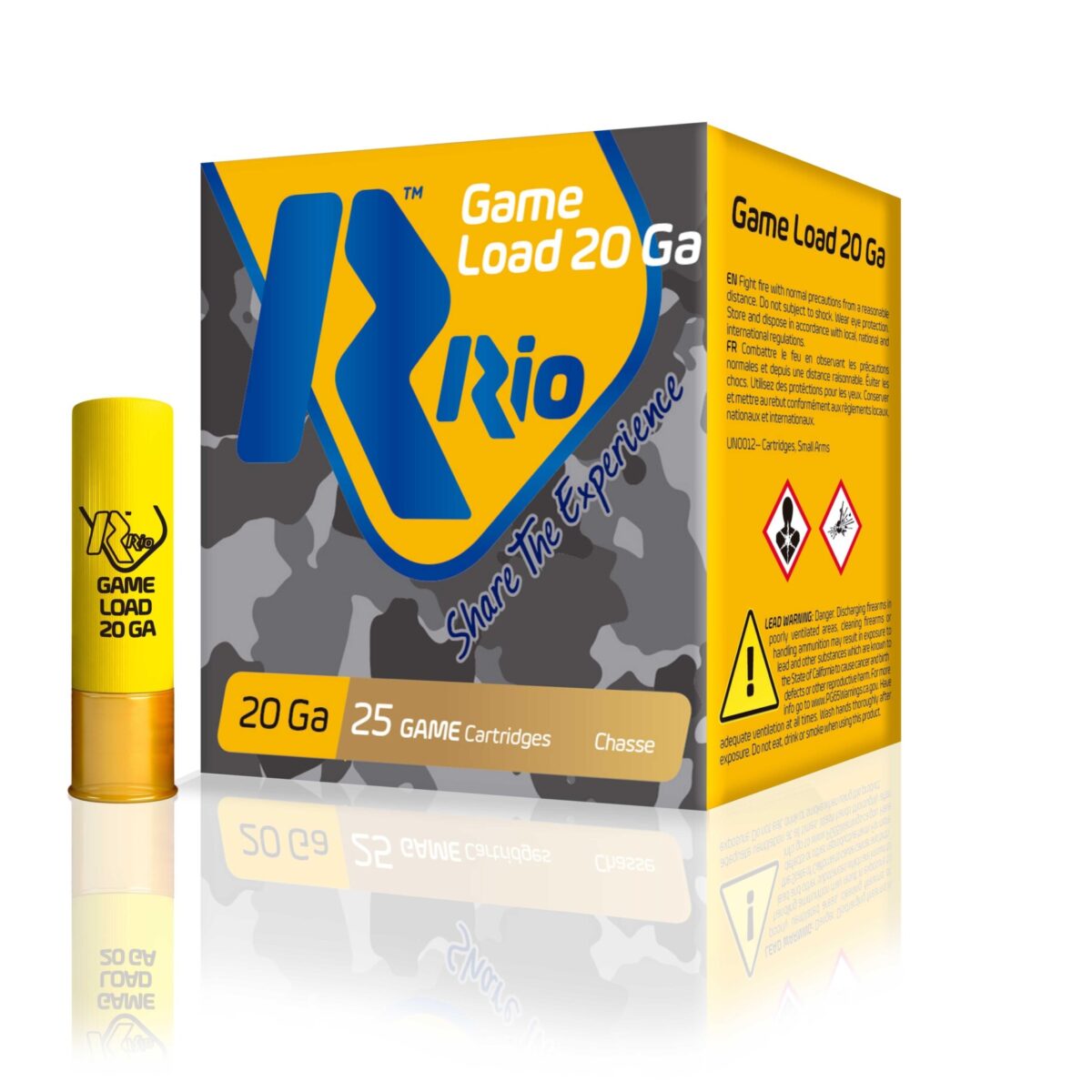 Rorc2075_1. Jpg - rio field shotshells 20 ga 2 3/4" 2 3/4 dr 1 oz #7. 5 1250 fps 25/ct - rorc2075 1