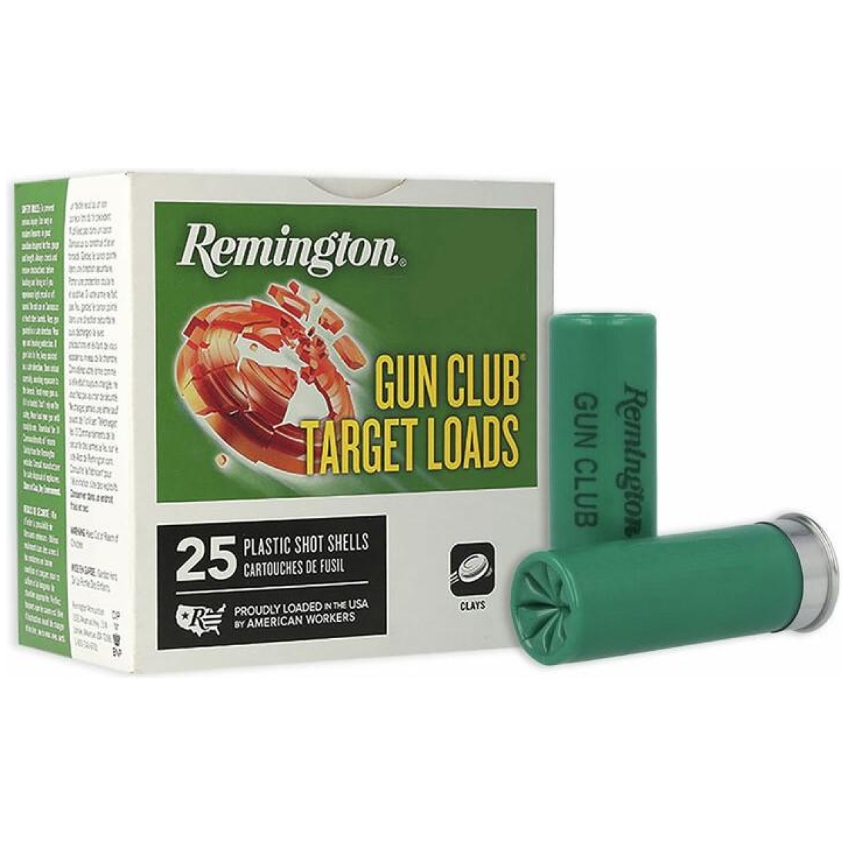 Rt20234-1. Jpg - remington gun club target load 12 ga 2 3/4" 3 dr 1 1/8 oz #8 1200 fps 25/ct - rt20234 1