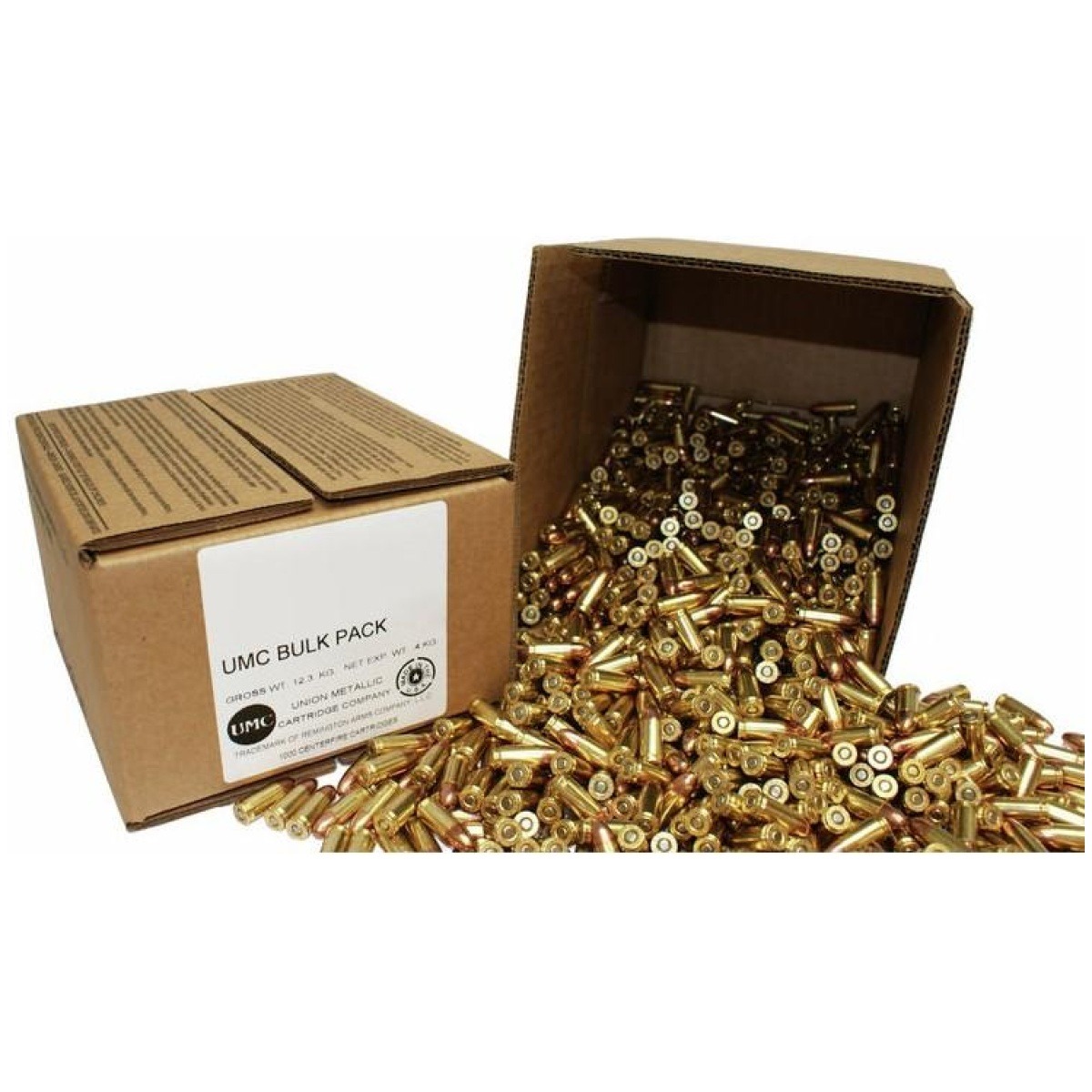 Rt23645-1. Jpg - remington umc handgun ammunition 9mm luger 115 gr mc 1145 fps 1000/ct (bulk) - rt23645 1