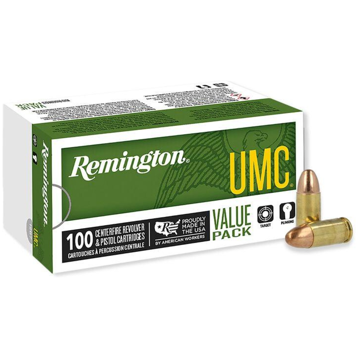 Rt23765-1. Jpg - remington umc handgun ammunition 9mm luger 115 gr fmj 1145 fps 100/ct - rt23765 1