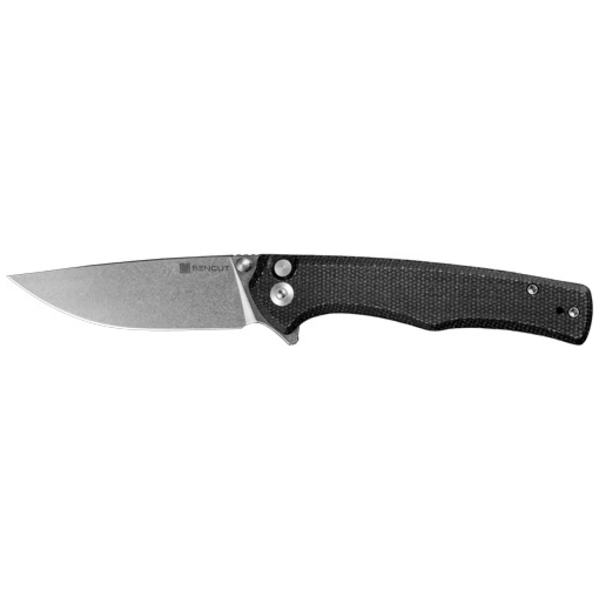 S210122-1. Jpg - sencut knife crowley 3. 48" - black micarta/stonewashed d2 - s210122 1