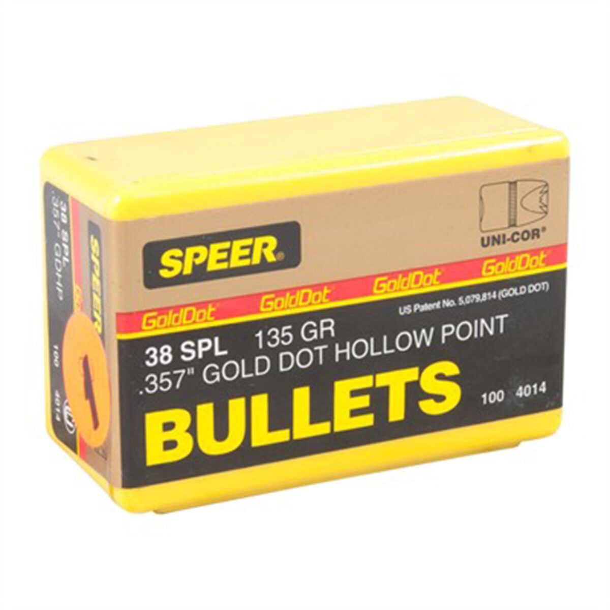 Sp4428. Jpg - speer gold dot personal protection handgun bullets. 44 cal. 429" 210 gr gdhp 100/ct - sp4428