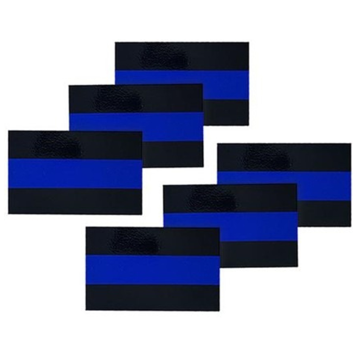 Tbl-tbl-lic-stk. Jpg - reflective thin blue line license plate stickers, 1 x. 75 inches, 6 pack - tbl tbl lic stk