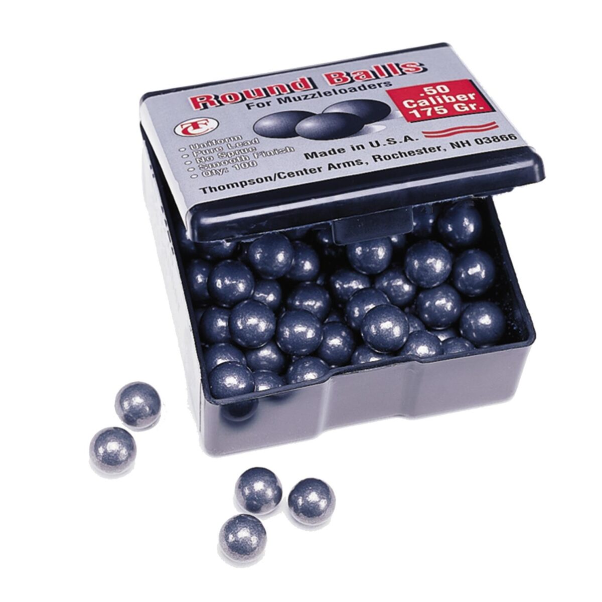 Tc8276. Jpg - thompson center maxi-hunter round balls. 50 cal 175 gr lead 100/ct - tc8276