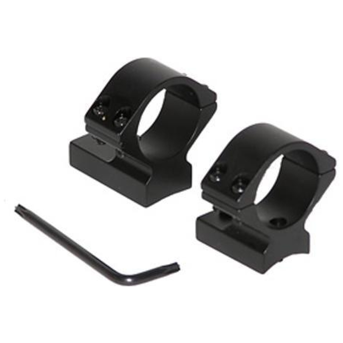 Tj930705. Jpg - talley lightweight alloy scope mounts - black anodized - 1" - low weatherby accumark - magnum - mark v (9 lug) - tj930705