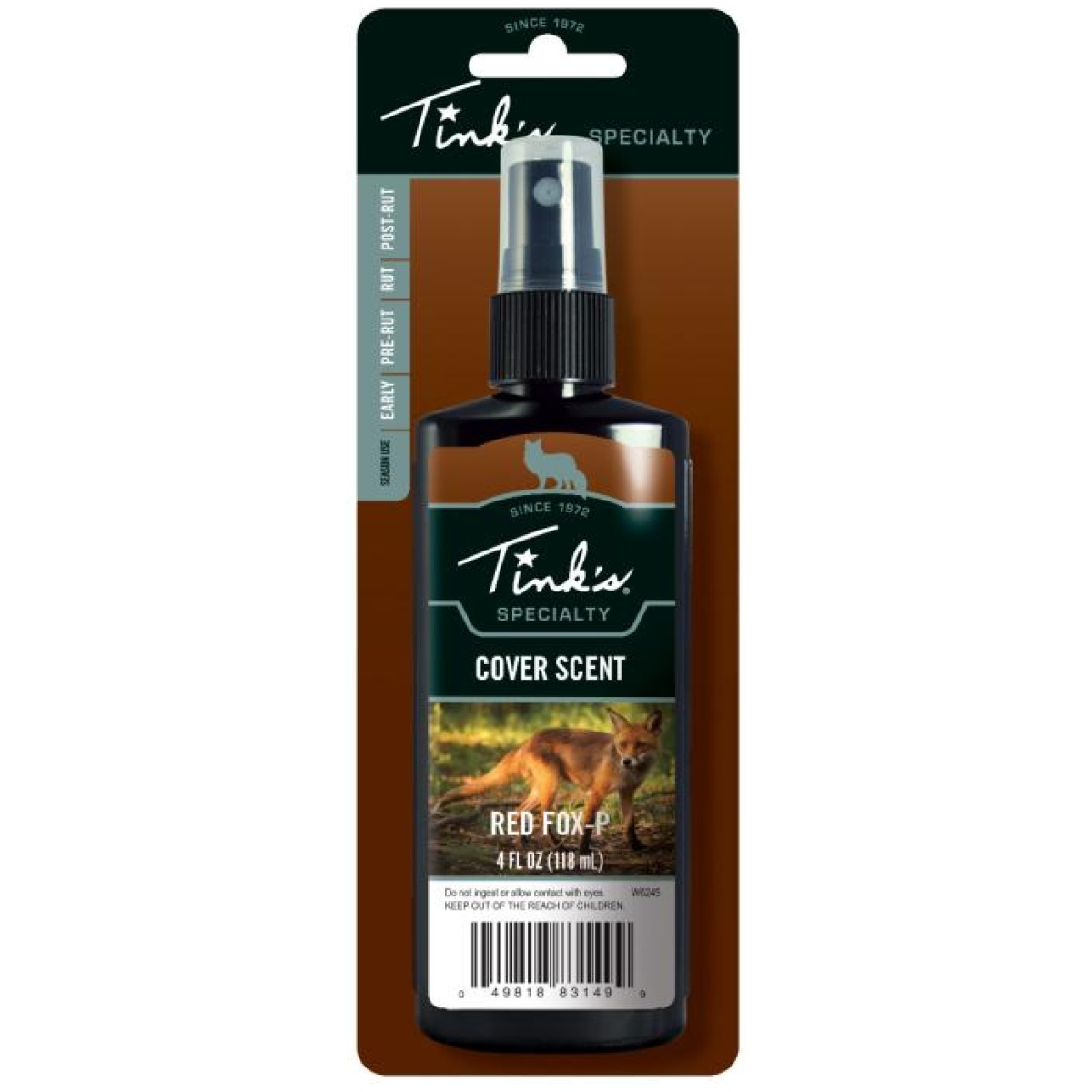 Tqw6245. Jpg - tink's red fox-p urine cover scent spray - 4oz - tqw6245