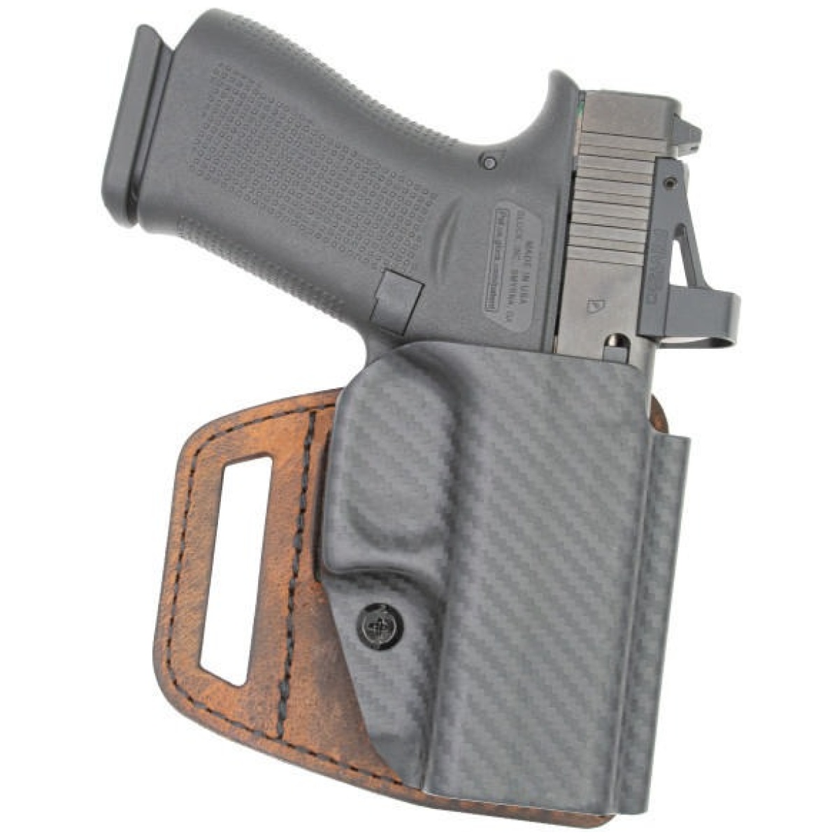 Vevsl211-1_2. Jpg - versacarry v-slide owb holster for springfield hellcat pro brown rh - vevsl211 1 2