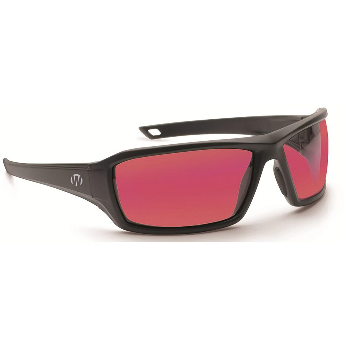 Wfgwpiknff2ros_1. Jpg - walker's ikon forge shooting glasses black with rose lens - wfgwpiknff2ros 1