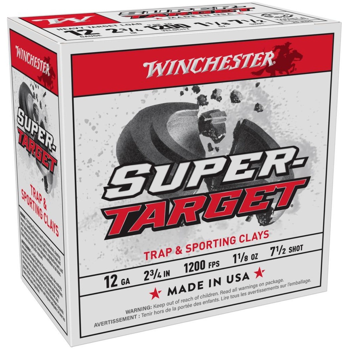 Wntrgt12m7_1. Jpg - winchester super-target shotshells 12 ga 2-3/4" 1-1/8 oz 1200 fps #7. 5 25/ct - wntrgt12m7 1