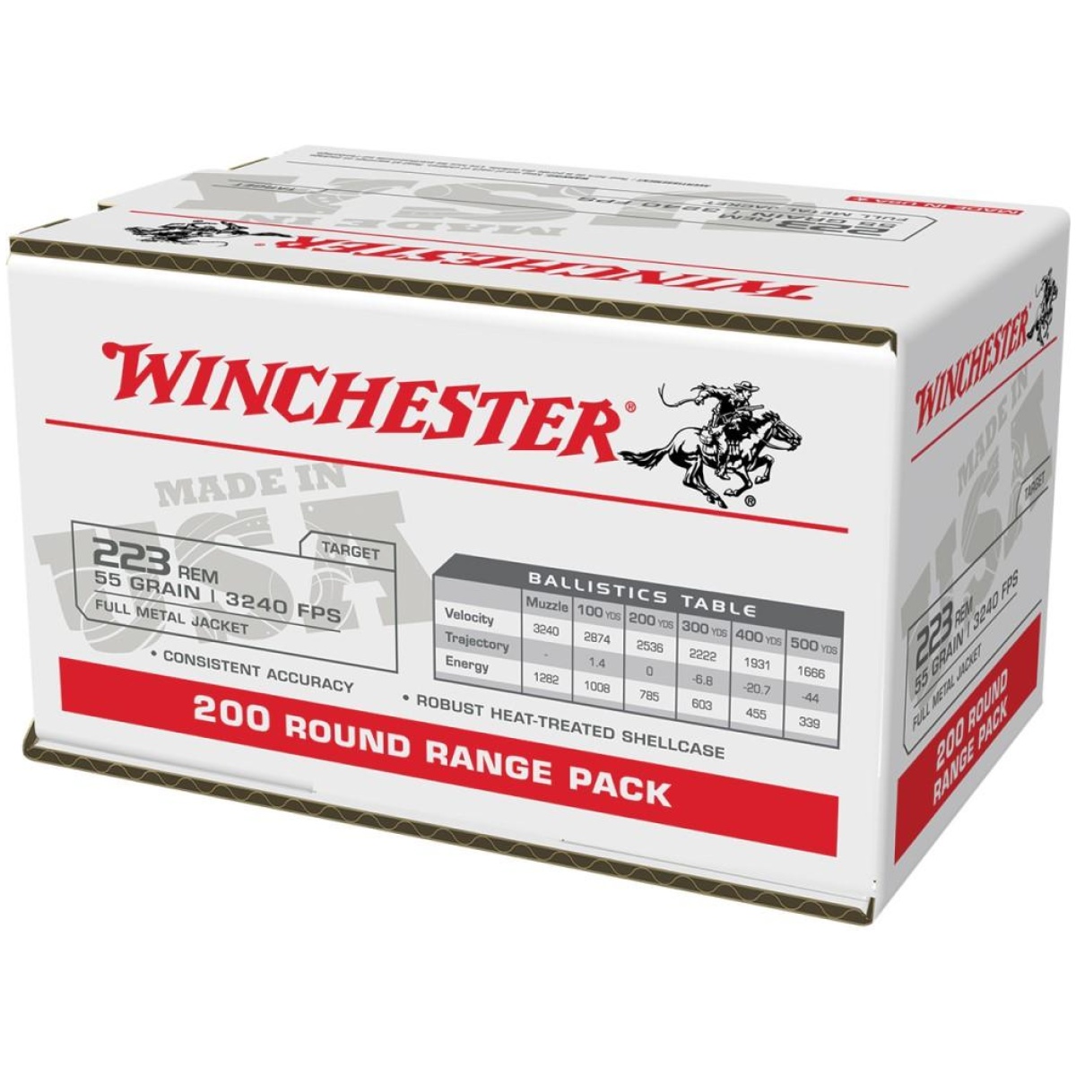 Wnw223200-2_1. Jpg - winchester usa lake city rifle ammunition. 223 rem 55 gr. Fmj 3240 fps 200/ct - wnw223200 2 1