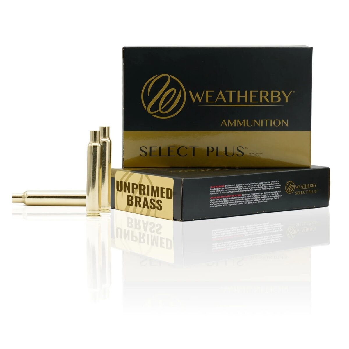 Weatherby20cases-1_6. Jpg - weatherby unprimed brass rifle cartridges 20/ct. 460 wby - weatherby20cases 1 6