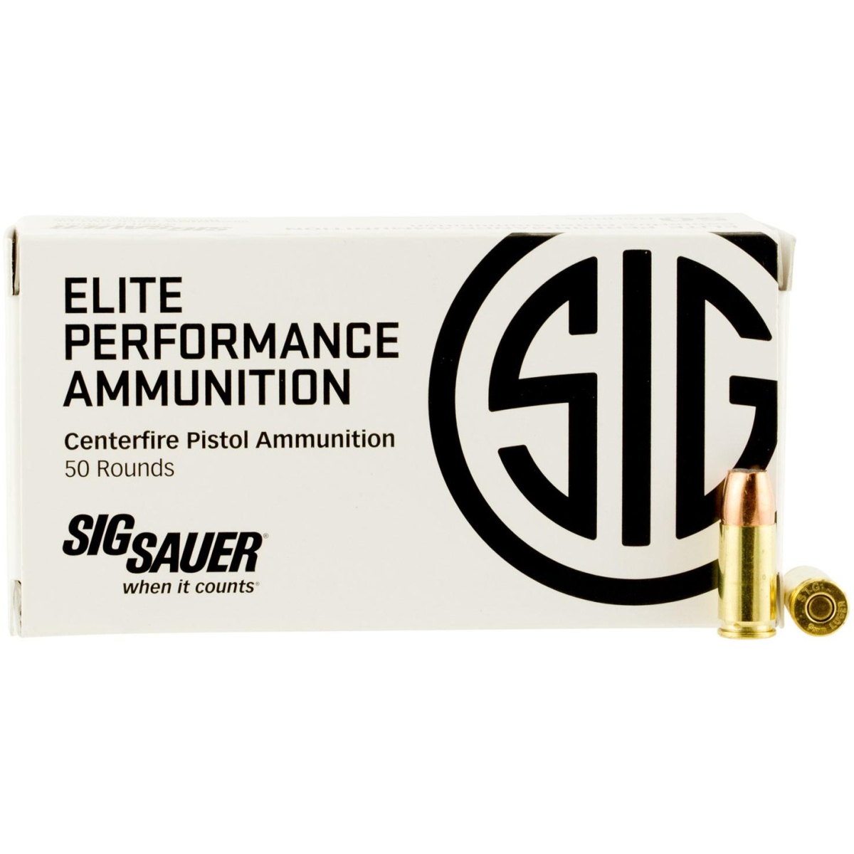 Xie9mma250. Jpg - sig sauer elite v-crown handgun ammunition 9mm luger 124gr jhp 1165 fps 50/ct - xie9mma250