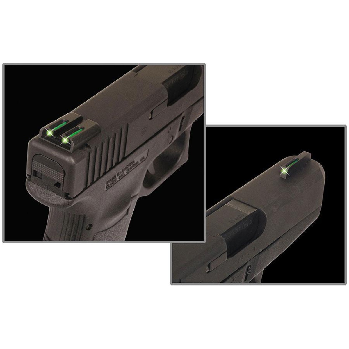 Xrtg131nt4. Jpg - truglo tfo tritium/fiber-optic day/night sights fit - novak 1911. 270/. 500 front green/rear green - xrtg131nt4