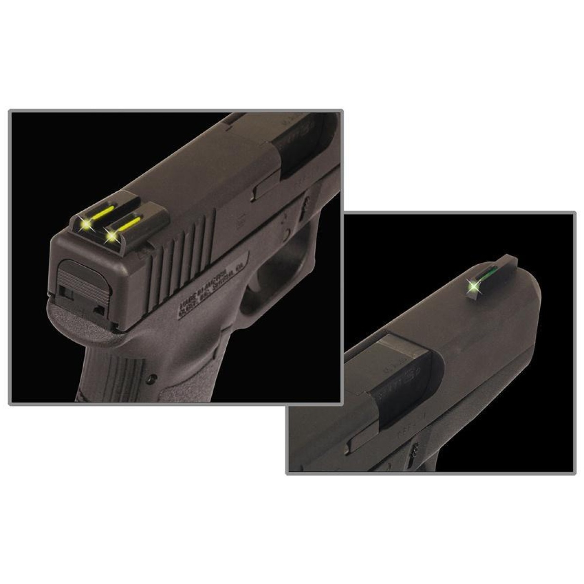 Xrtg131st1y. Jpg - truglo tfo tritium/fiber-optic day/night sights fits sig #8 front/#8 rear - front green/rear yellow - xrtg131st1y