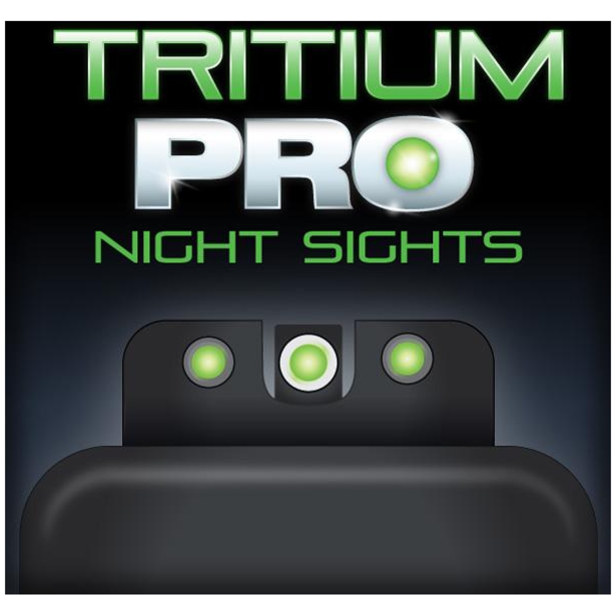 Xrtg231f3w. Jpg - truglo tritium pro night sights fit fnh fnp-45 fnx-45 - front outline white/rear green - xrtg231f3w