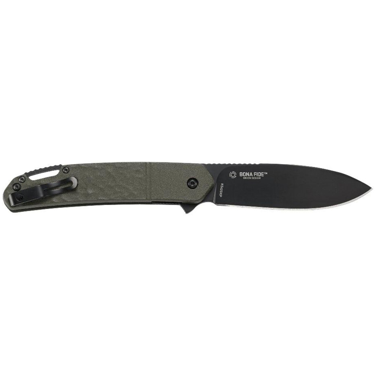 Zbk542gkp_1. Jpg - crkt bona fide od green folding knife 3 1/2" blade - zbk542gkp 1