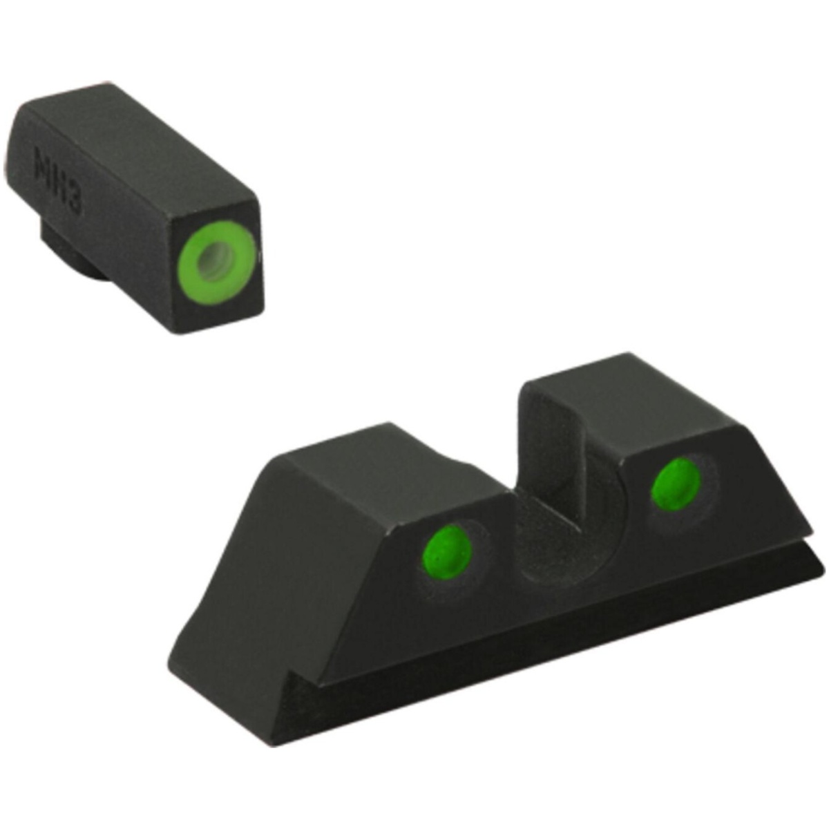 Greengreen_1. Jpg - meprolight ml47786 hyper-bright green ring front/green rear sights for cz p-10 - greengreen 1