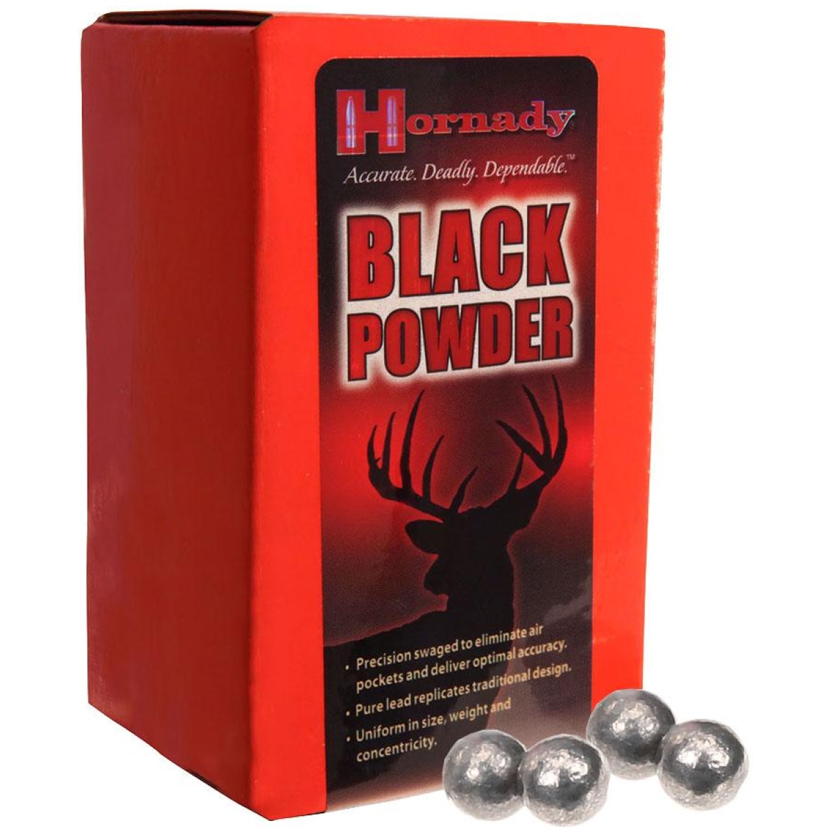 Hornady. 45 cal. 440" lead round balls 100/ct for muzzleloaders - hornady lead round ball. 45 cal. 440" 100/ct - hornady 440 lead round ball 45 cal