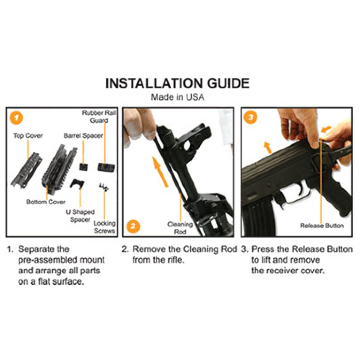 Mtu011_install_1. Jpg - utg rail picatinny ak47 - drop-in yugo m70 - mtu011 install 1