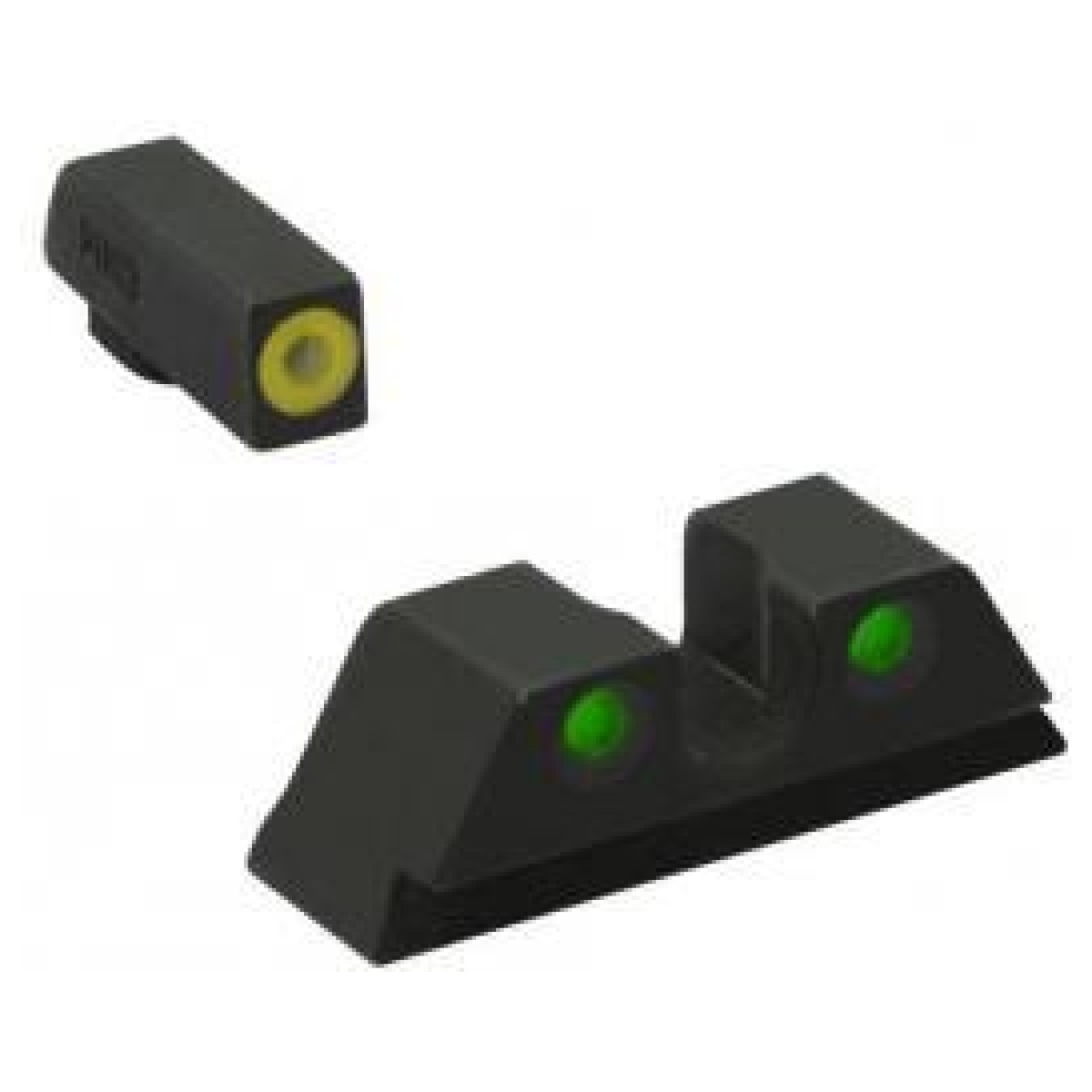 Yellowgreen_1. Jpg - meprolight ml41218 hyper-bright yellow ring front/green rear sights for kimber 1911 pistols - yellowgreen 1